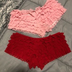 Sexy ruffle cheeky panties